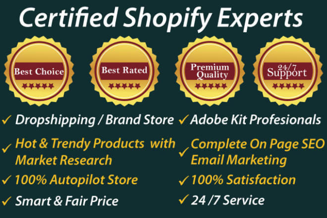 I will create a full automated shopify dropshipping online store