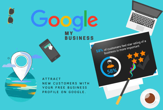 I will create a google business page and free website