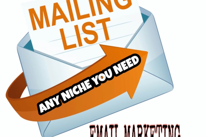 I will create a mailing list 20k emails with any niche you need
