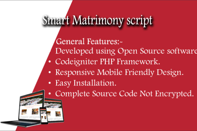 I will create a matrimonial website using PHP codeigniter framework