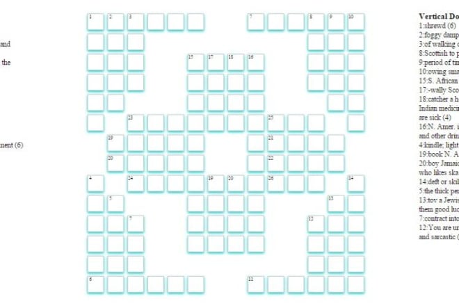 I will create a personalize crossword puzzle android app