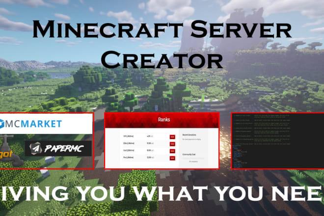 I will create a professional minecraft community server for you