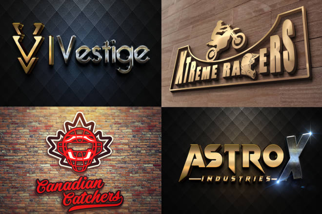 I will create a realistic 3d logo for your business