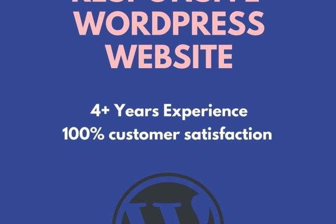 I will create a responsive,mobile and modern wordpress website