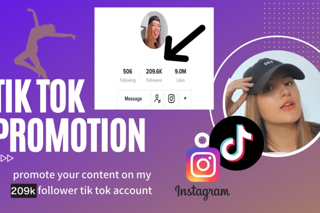 I will create a tik tok dance video to promote your music