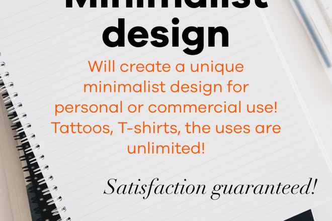 I will create a unique minimalist tattoo design