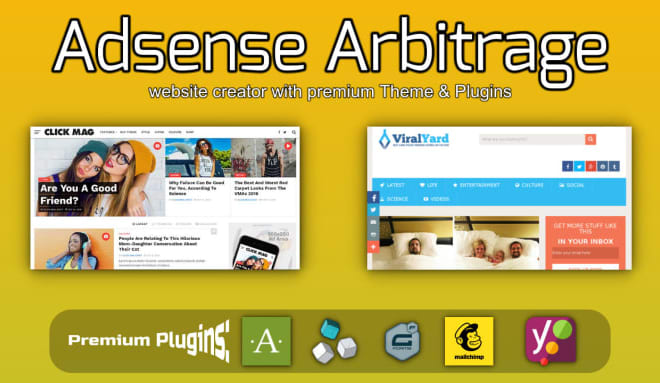 I will create adsense arbitrage website