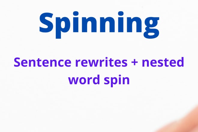 I will create advanced nested spintax with perfect readability