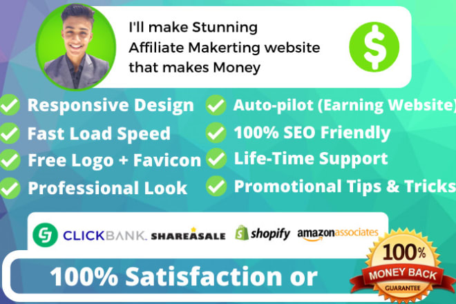 I will create affiliate marketing website