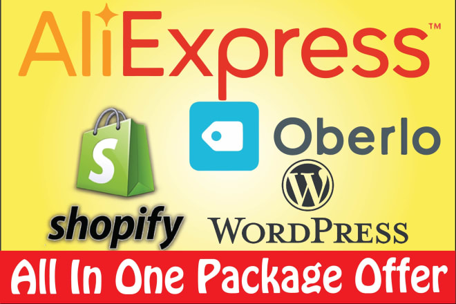 I will create aliexpress oberlo shopify or wordpress dropshipping ecommerce website