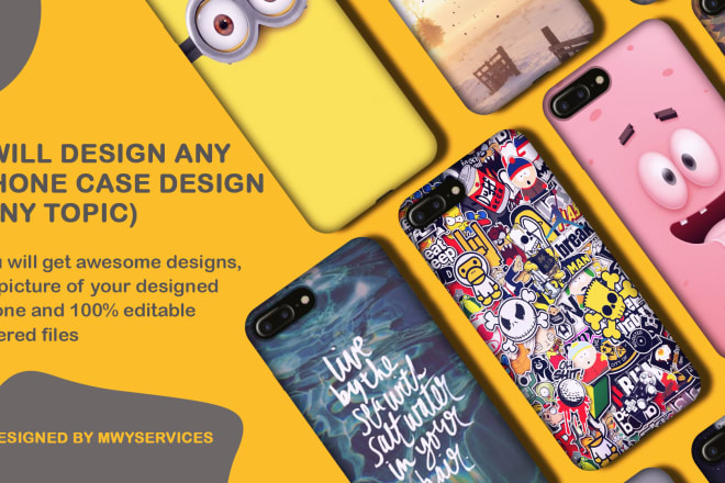 I will create amazing phone case, t shirts, airpods design