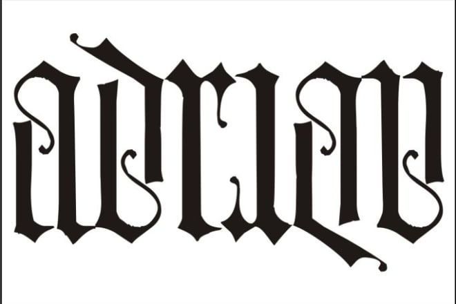 I will create ambigram for you