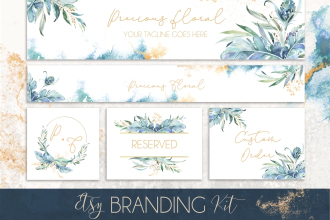 I will create an amazing branding kit for your etsy shop