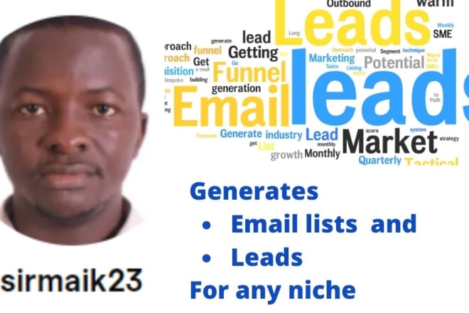 I will create an email lists and leads for any business categories