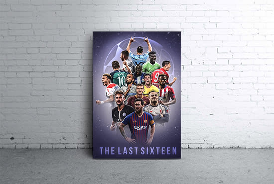 I will create an epic soccer player poster mockup