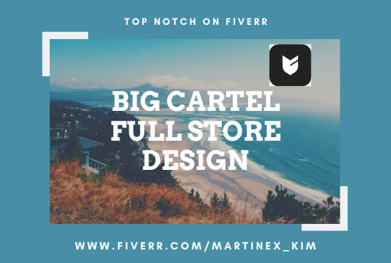 I will create an outstanding big cartel website for you, and be your shopify expert