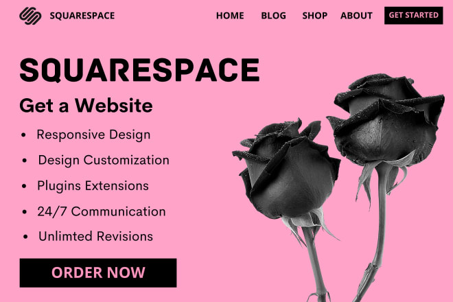 I will create and design or redesign your squarespace website