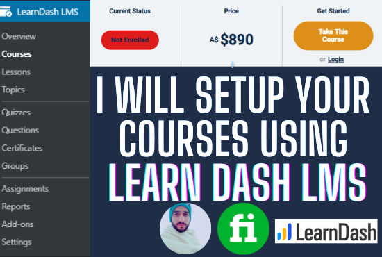 I will create, and design your courses using learndash lms