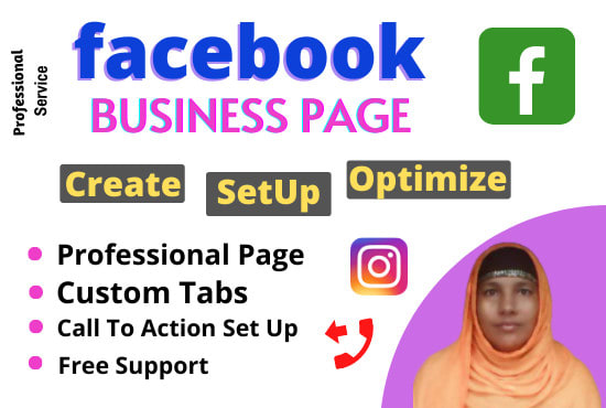 I will create and develop facebook business page or fan page
