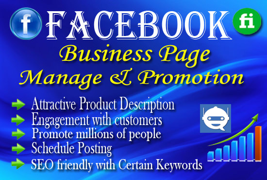 I will create and manage facebook business page promotion