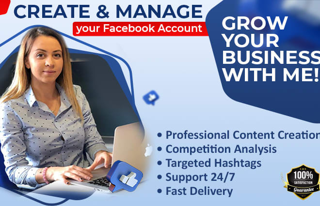 I will create and manage your facebook business page