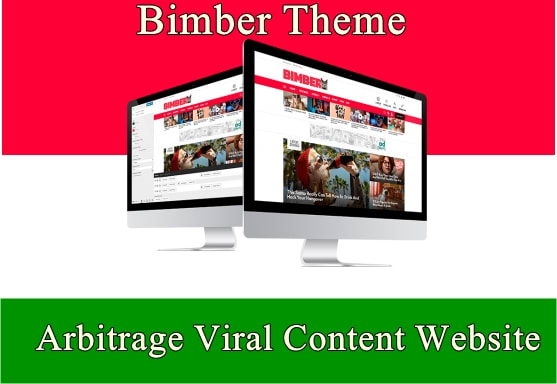 I will create arbitrage viral content website with bimber theme