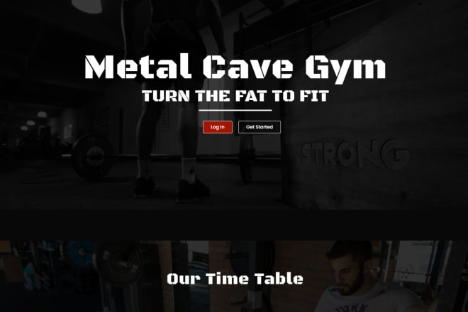 I will create attractive fitness, gym, sports, workout website