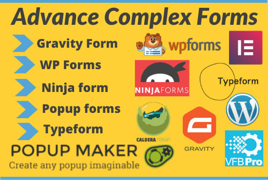 I will create best gravity forms, contact form7, popup form, wp forms, typeform,jotform