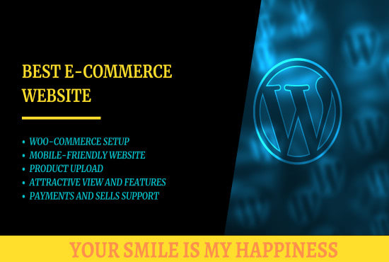 I will create best professional ecommerce online website and wordpress