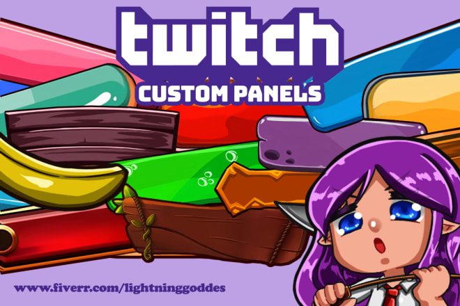 I will create chibi custom panels for your twitch