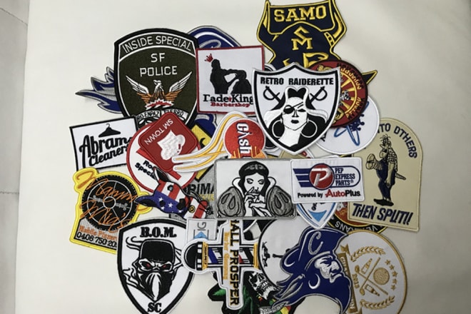 I will create custom embroidered patch,iron on,sew on,velcro badge