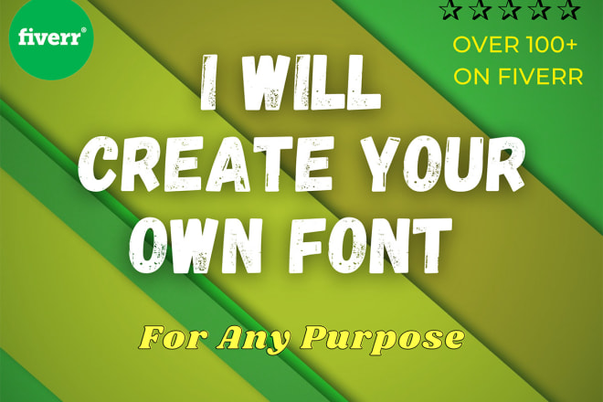 I will create custom font to use it for any purpose