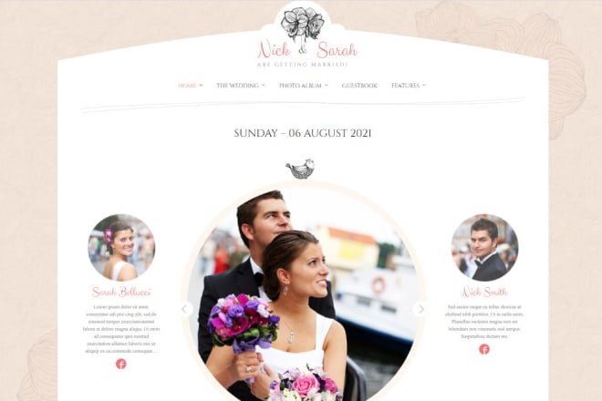I will create customized wedding website for inviting guest and rsvp