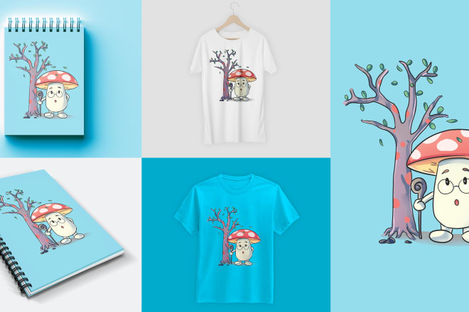I will create cute character design for your merchandise