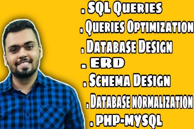 I will create database and solve sql queries
