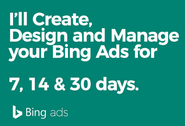 I will create, design and manage your bing ads