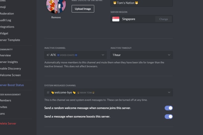 I will create discord servers, edit discord servers just for you