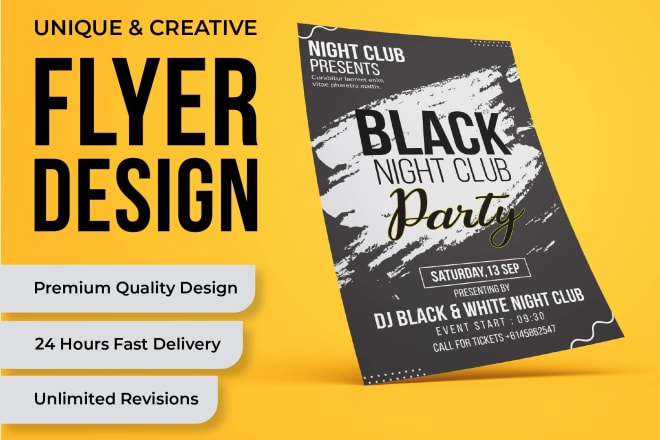 I will create event flyer, bifold, trifold, brochure, banner and marketing materials