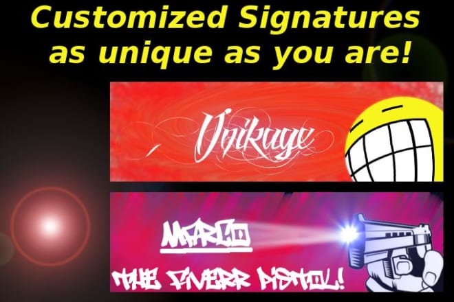 I will create for you a custom digital signature