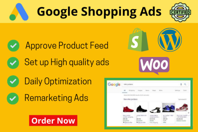 I will create google shopping campaign and set up a merchant account