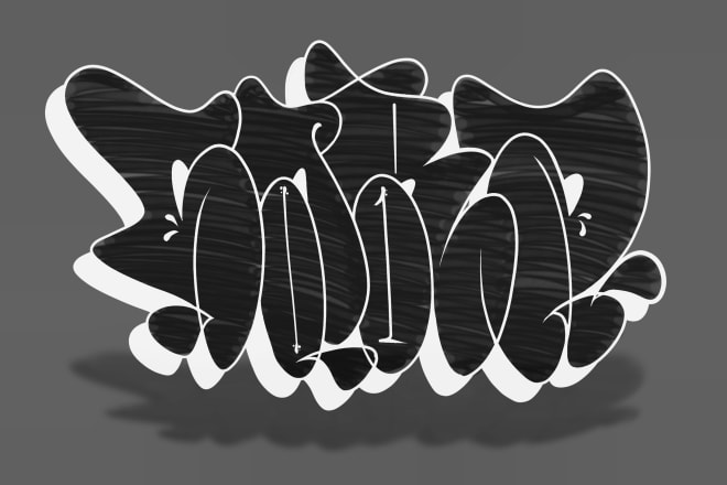 I will create graffiti throwups with your name