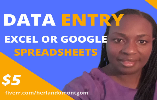 I will create, input or merge data in excel or google spreadsheets