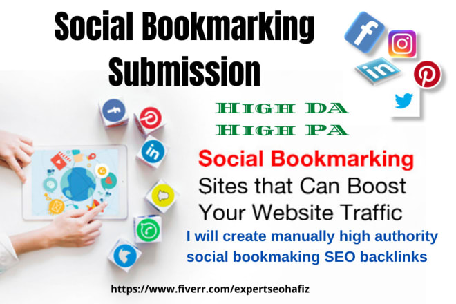 I will create manually 100 high authority social bookmarking SEO backlinks