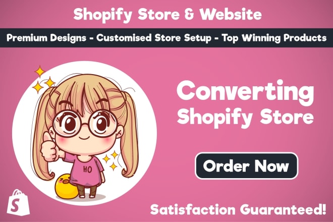 I will create mind blowing shopify website design shopify store