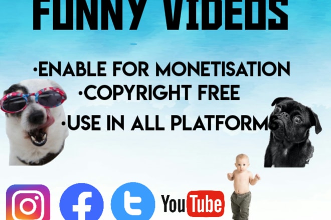 I will create monetizable funny videos for youtube and facebook etc