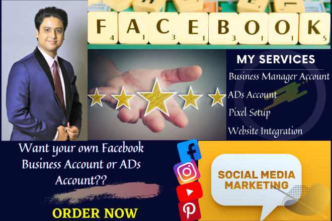 I will create new facebook business account, set up ads account