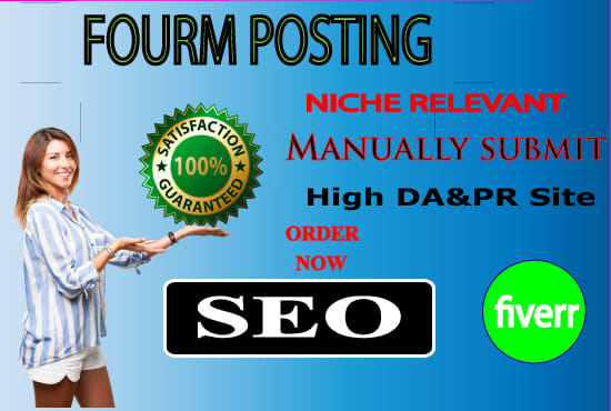 I will create niche relevant high quality forum posting with link