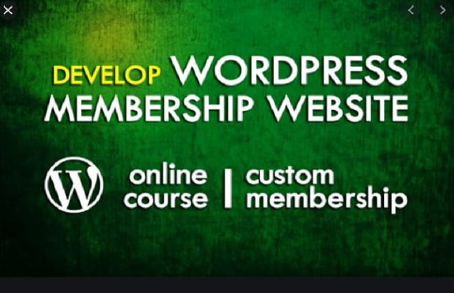 I will create online course website or wordpress membership or paid membership website