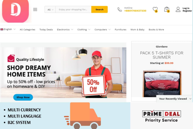 I will create online shop or woocommerce website by ocean wp