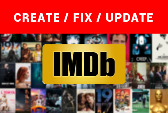 I will create or update an imdb page for your work